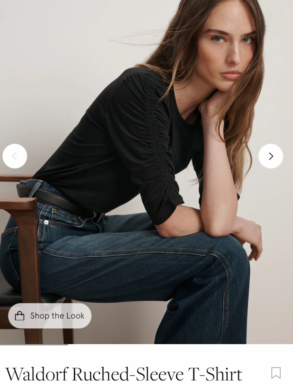 Veronica Beard Black Crewneck Tee